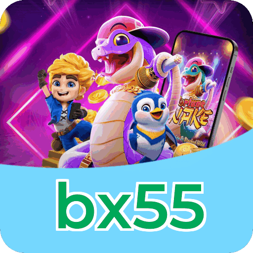 Material promocional do app bx55 — ilustração, não métricas auditadas nesta página